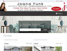 Tablet Screenshot of joanafunk.com
